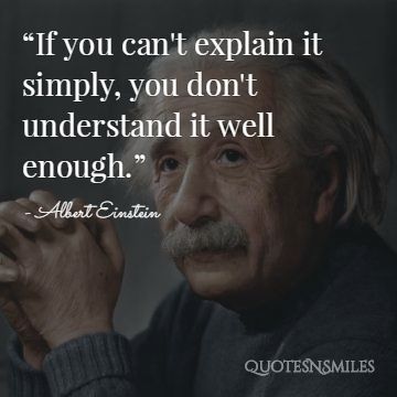 Albert Einstein Simple Picture Quote