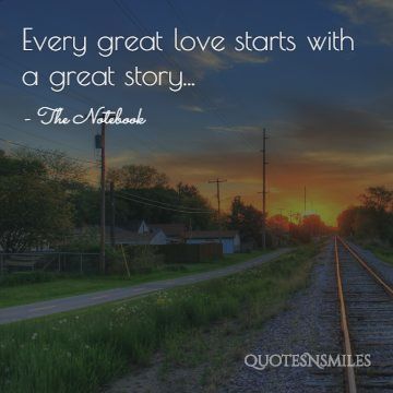 Every great love starts with a great story...