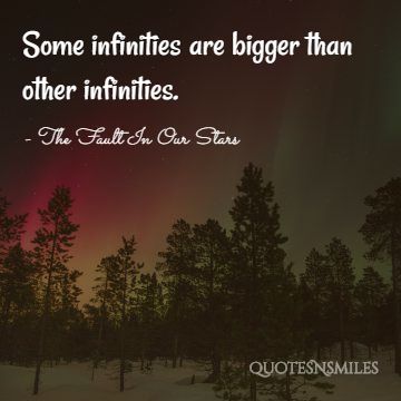 Some infinities are bigger than other infinities.