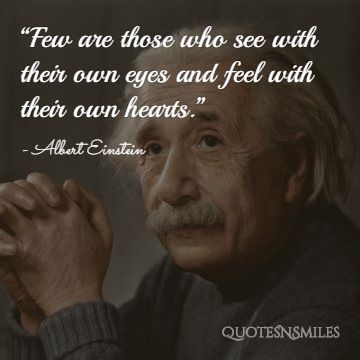 Albert Einstein Picture Quote Heart