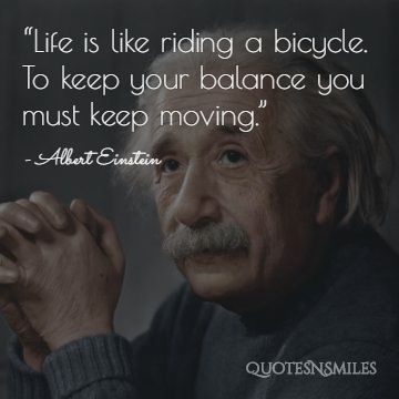 Albert Einstein Picture Quote Life