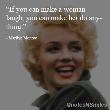 Marilyn Monroe Laugh Love Picture Quote