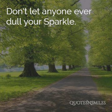 dont let anyone dull your sparkle picture quote