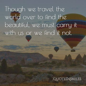 travel the world to find the beautiful travel picture quote