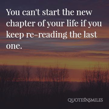 re-reading the last one new beginning picture quote