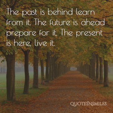 the present is here picture quote