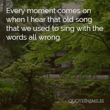 14.wrong words to the song memories picture quote
