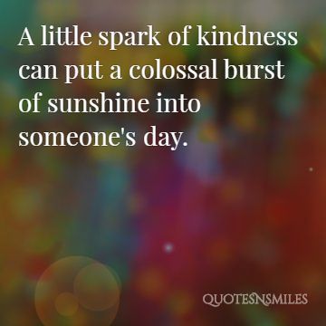 spark of kindness picture quote