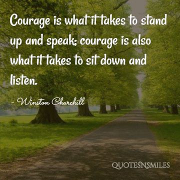 courage winston churchill picture quote