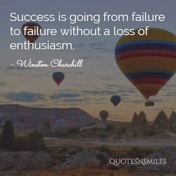 failure to failure winston churchill picture quote