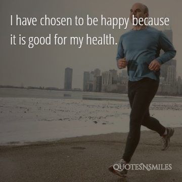 good for my health picture quote
