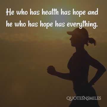 hope and health picture quote
