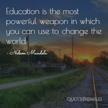 influential nelson mandela picture quote