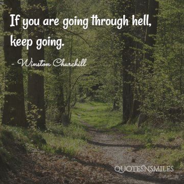 keep going Winston Churchill picture quote