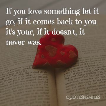 let it go love picture quote