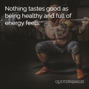nothing tastes better health picture quote