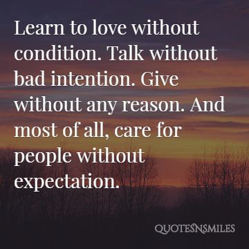 talk without bad intention life picture quote