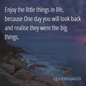 they were the big things life picture quote