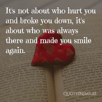 who makes you smile love picture quote