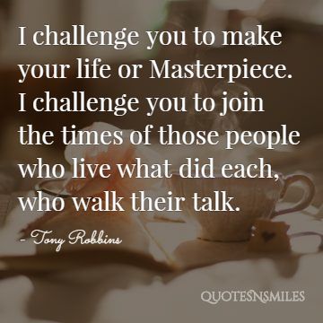 challenge you Tony Robbins Picture Quote