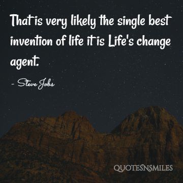 death the single best invention steve jobs picture quote
