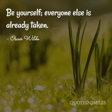 everyone else is taken Oscar Wilde Picture Quote