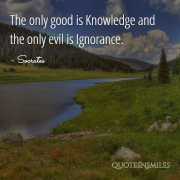 good and evil Socrates Picture Quotes