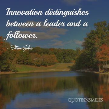innovation steve jobs picture quote