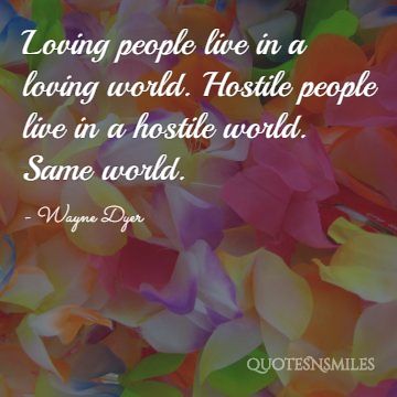 loving people Wayne Dyer Picture Quote
