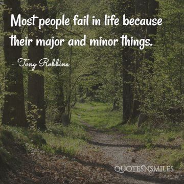 minor things Tony Robbins Picture Quote