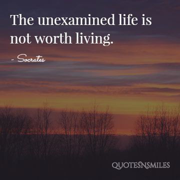 unexamined life Socrates Picture Quotes