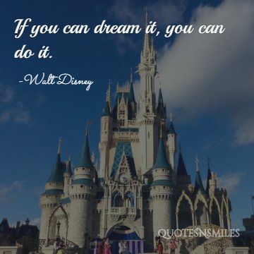 a dream and a mouse disney picture quote