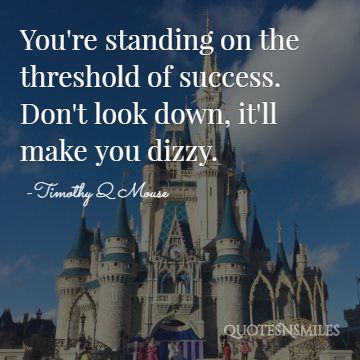 dont look down disney picture quote