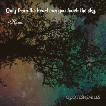 heart sky Rumi Picture Quote