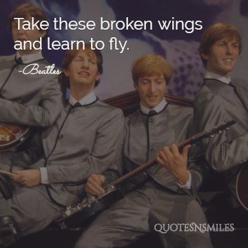 learn to fly the beatles picture quote