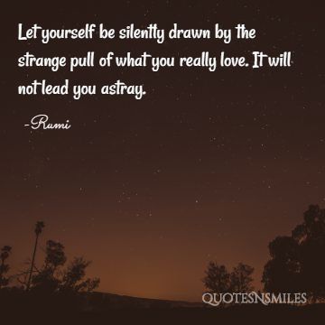 what you really love rumi picture quote
