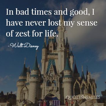 zest for life disney picture quote