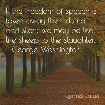 freedom of speech president quote