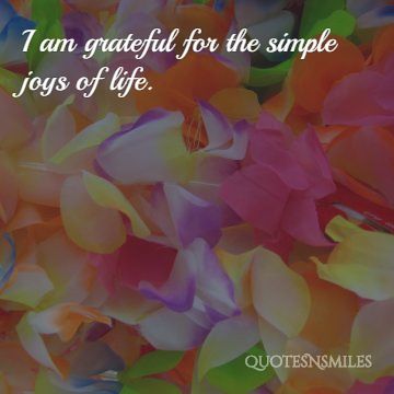 the simple joys of life grateful quotes