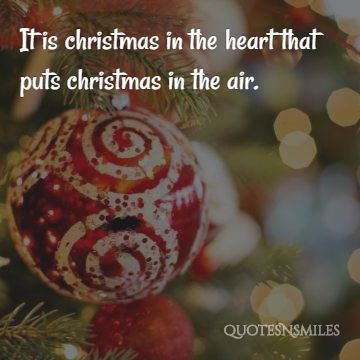 christmas in the air christmas quote