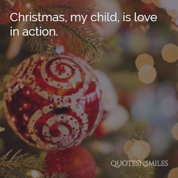 love in action christmas quote