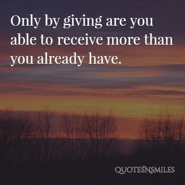 more than you already have giving back picture quote