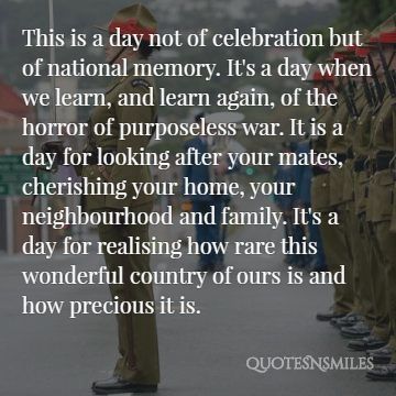 this is a day of bob carr anzac day picture quote