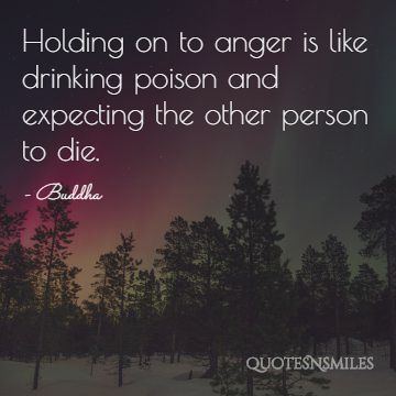 holding on to anger buddha picture quote