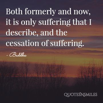 suffering buddha picture quote
