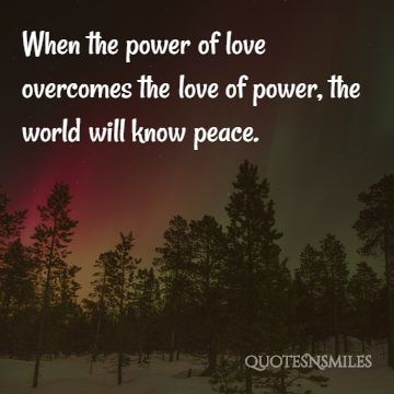 power of love overcomes