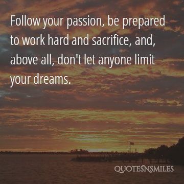 follow your passion picture quote