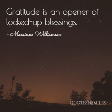 Gratitude - Marainne Williamson