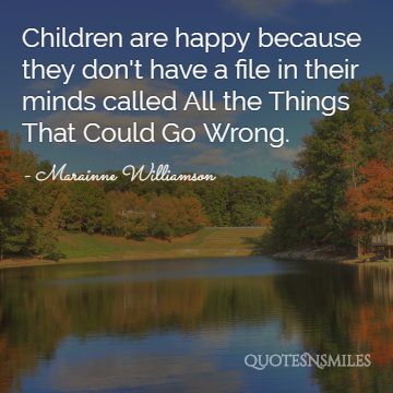 Why children are happy
