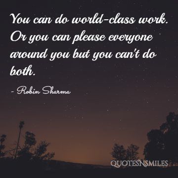 world class robin sharma picture quote